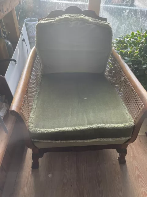 Vintage Bergere Sofa And Chair