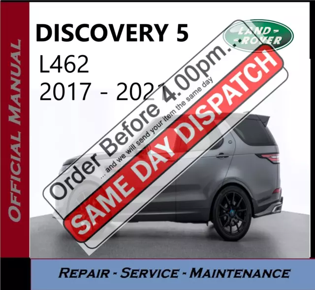 Land Rover Discovery 5 Workshop Service Repair Manual 2017 - 2021 L462 On Cd
