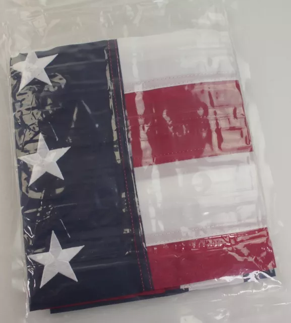 American Flag 3'x5' ft Sewn Stripes Embroidered Stars USA