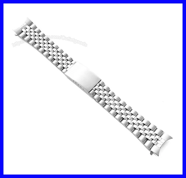 Cinturino Samsung Watch 6 Estremità Cinturino Orologio (Maglia Giubileo) Curva In Tono Argento – Per Misure 12mm, 13mm, 14mm, 18mm, 19mm, 20mm - Foto 4