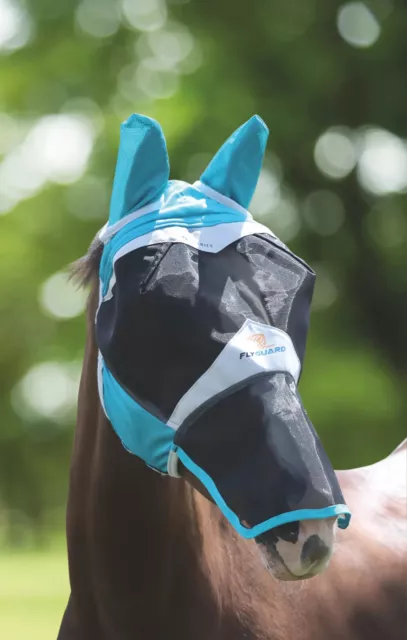 Shires FlyGuard Pro Fine Mesh Fly Mask with Ears & Nose