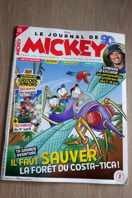 Le Journal De Mickey  N° 3745  Du  27  Mars  2024 /  Il Faut Sauver La Forêt ...