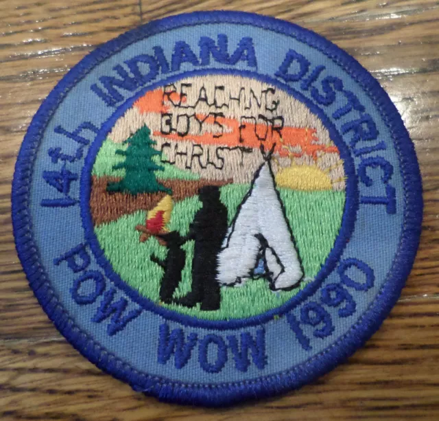 Indiana District 14Th Pow Wow 1990  Royal Ranger Uniform Patch