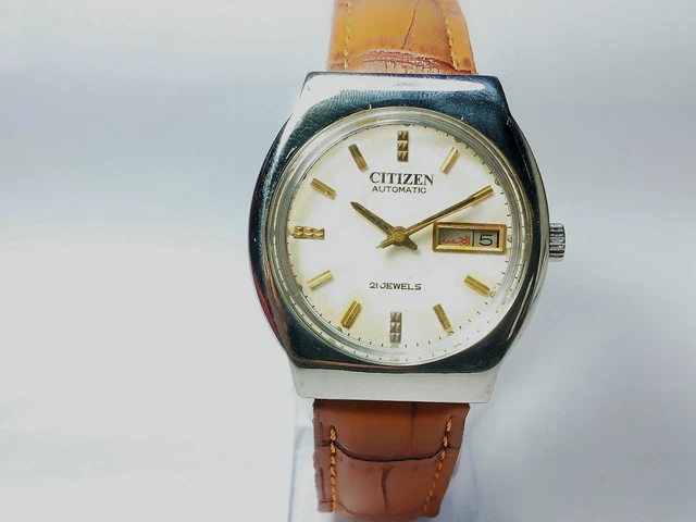 Vintage  Citizen   Automatic Movement Date Day Dial Mens Analog Wrist Watch D207