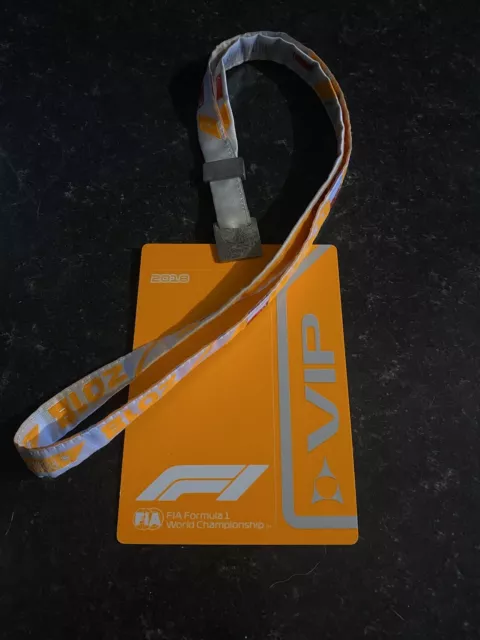 4 DAY VIP F1 PASS / LANYARD 2018 SINGAPORE GP LEWIS HAMILTON 69th WIN RARE