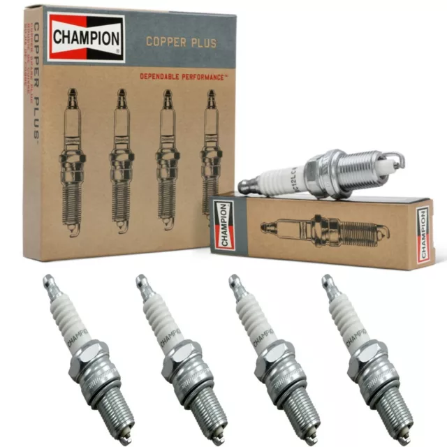 4 Champion Copper Spark Plugs Set for 1955-1967 PEUGEOT 403 L4-1.5L