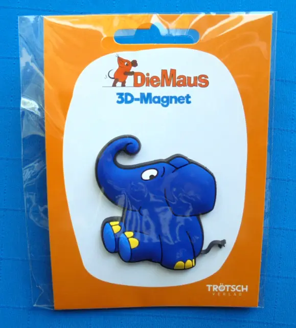 Die Maus   3 D Magnet   Motiv " Elefant "   Kühlschrankmagnet   Neu u. OVP