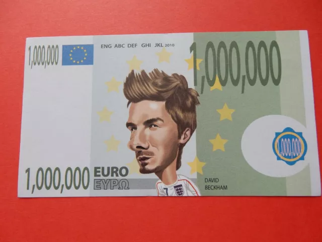 €1 Million Football Banknote One Million Soccer Bill 1000000 Collectable Gift