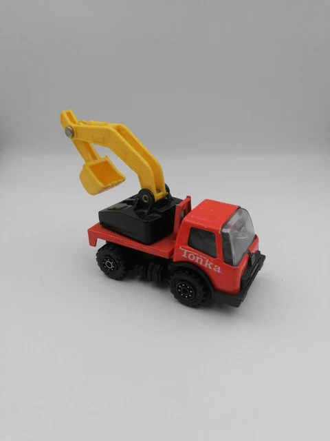 Camion Grue Tonka Vintage – Jaune Et Noir – Métal – Chantier MR