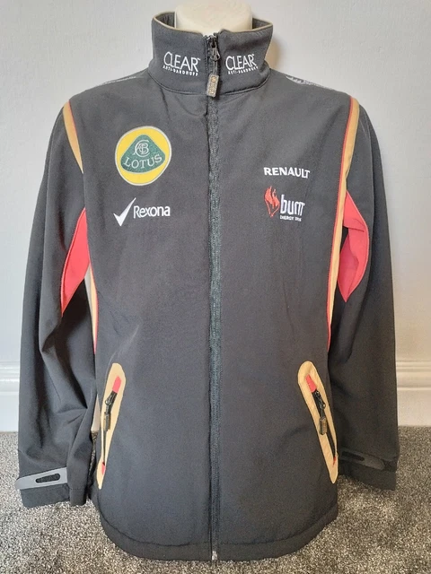 Giacca Softshell Ufficiale Lotus F1 Team Foderata Pile Uomo Large In ottime condizioni Pre-Amata