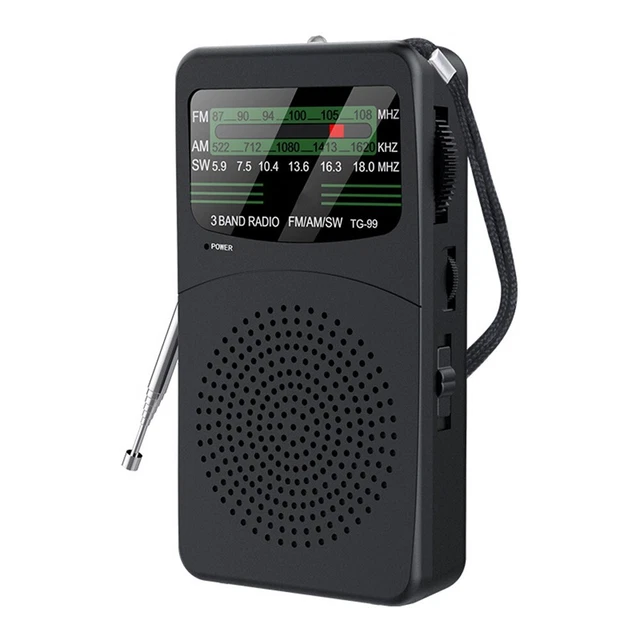 COMPACT DESIGN AM FM SW Radio with Powerful Sound and Battery Operated ...