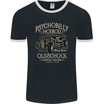 T-shirt da uomo Psychobilly Hotrod Hot Rod Dragster fotol