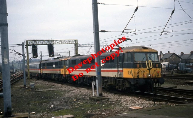 ORIGINAL 35MM Slide Railway Diesel - 87032 + 87026 @ Lancaster 11th ...