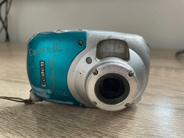 Canon PowerShot D10 12MP 10M Waterproof Digital Camera HEAVY ETCHED & MARKED