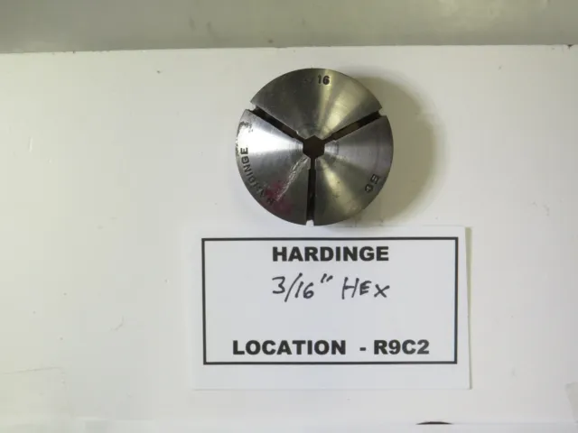 3/16" Hex Hardinge Collet With Id Threads - Lot # R9C2