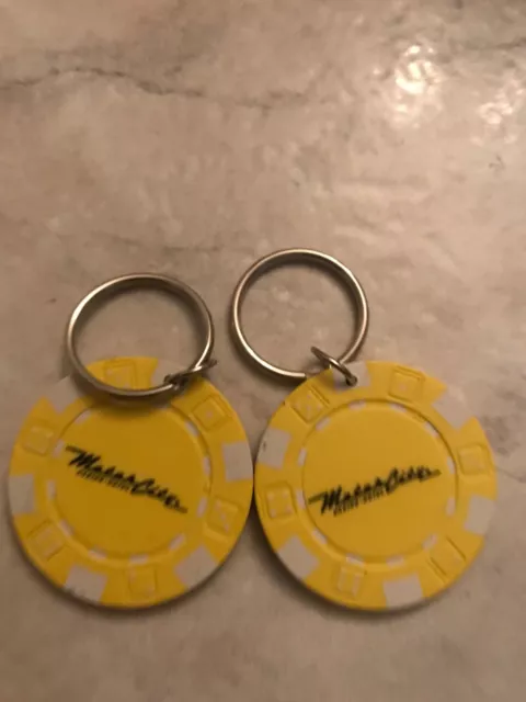 Lo Of 2 Detroit Motor City Casino Chip Key Chains