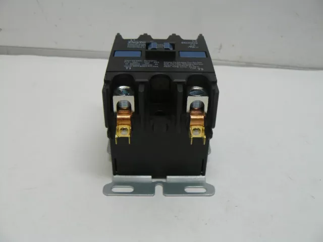 Dayton 6GNW9 definite purpose contactor 2 pole fla 277vac 50 amp coil 24vac 3