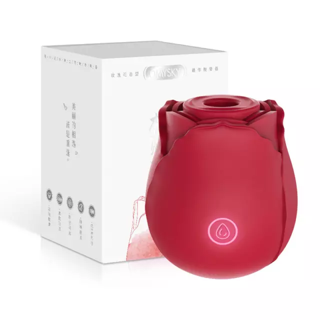 Vibromasseur à succion forme rose pour femme USB clitoris mamelon OFFRE sextoys