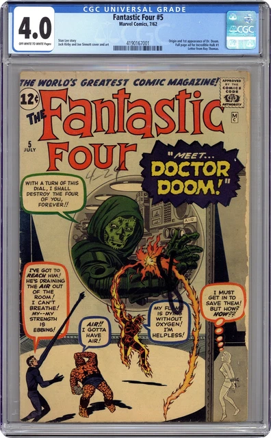 Fantastic Four #5 CGC 4.0 1962 4190167001 1st app. Doctor Doom