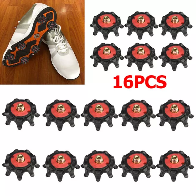 16x Fast Twist Replacement Golf Shoe Spikes Champ Cleat Screw in Studs Removable