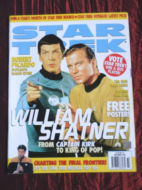 Star Trek - Official Monthly Magazine -#72 -Nov 2000 - William Shatner - Picardo