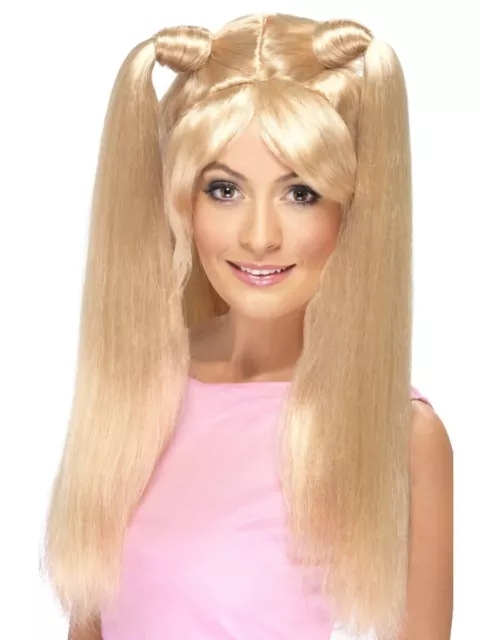 Spice Girls Baby Power Blonde 90s Pop Star Ladies Costume Wig