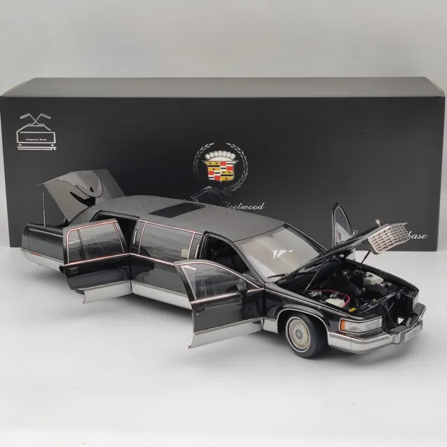 Colección de autos modelo diecast diecast 1/18 GM Cadillac Fleetwood larga distancia entre ejes 2