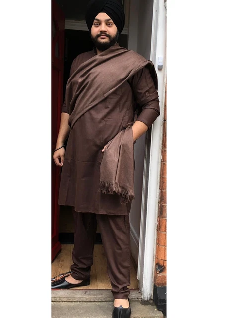Pathani suit with shawl clearance