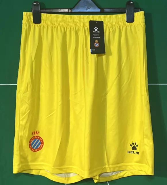 Rcd Espanyol -  Gk Football  Shorts -  Yellow  (3Xl) - Bnwt