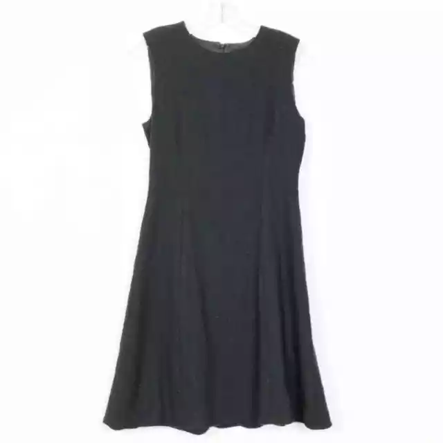 Ralph Lauren Collection Purple Label Black Wool Skater Dress Size 10