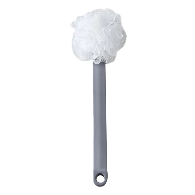 1 pieza Cepillo de ducha con mango largo Espalda de ducha Cepillo corporal depurador (gris)