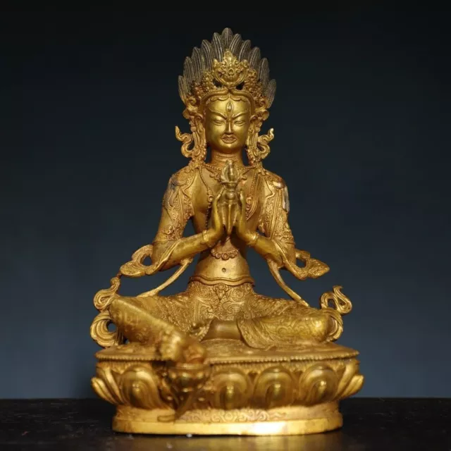 OFFERING RELIGIOUS BUDDHA statues at home, copper gilded [Diamond ...