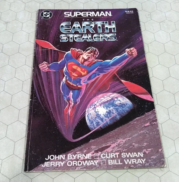 Superman: The Earth Stealers, DC Graphic Novel/TPB, John Byrne, SC 1988