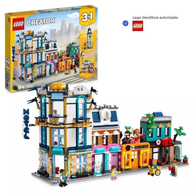 31141 Lego Creator 3 In 1 Strada Principale Grattacielo Art Deco' Mercato Nuovo