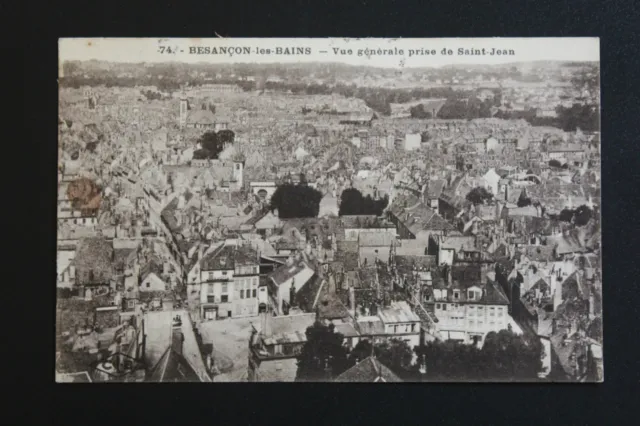 CPA antique postcard BESANCON LES BAINS - general view taken from Saint-Jean