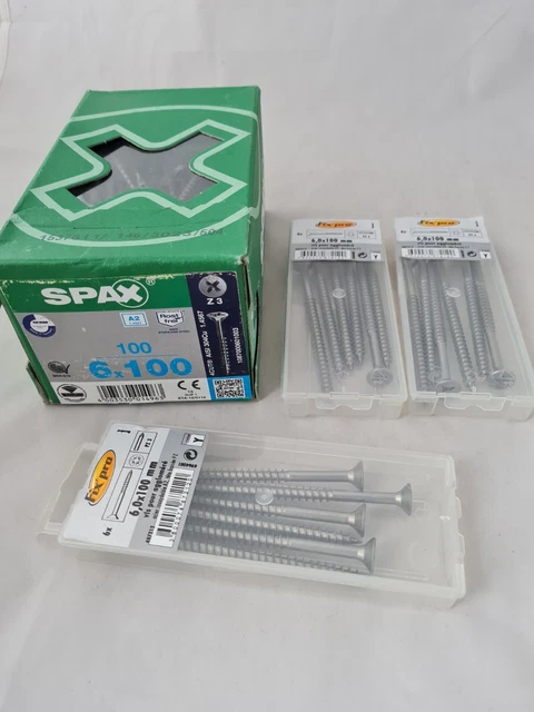 Vis à Bois Acier Zingué Tête Fraisée Torx® - Filetage Partiel - 6X140