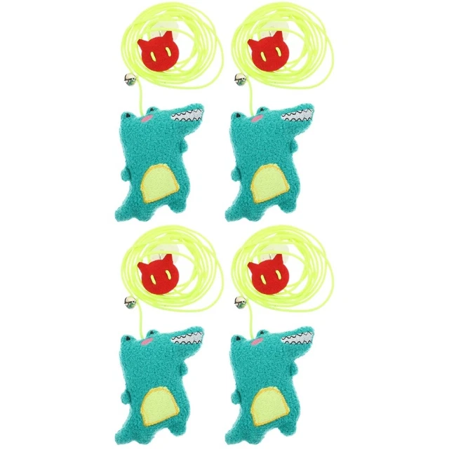 4 Pcs Jouet De Chat Drôle Peluche Porte Qui Attrape La Souris D'activité Pour