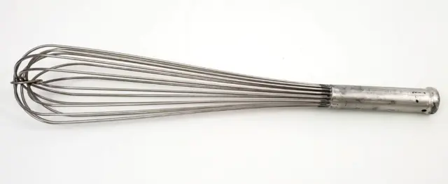 Vintage 18 Inch Restaurant French Whisk Whip Commercial Stainless Steel
