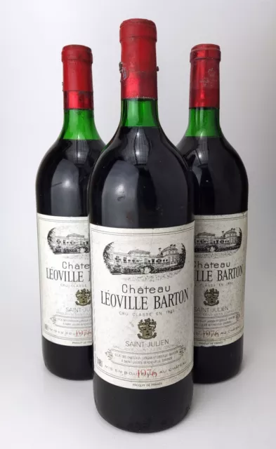 3 magnums  Chateau Léoville Barton 1976 - Saint-Julien Grand Cru Classé