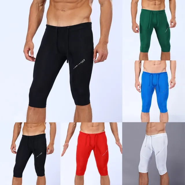 Pantaloni a compressione uomo base strato palestra sport pantaloni da corsa leggings stretti