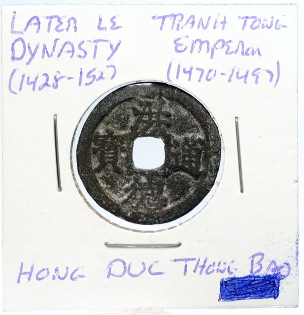 1460-97 VIETNAM Later Le Dynasty THANH TONG Hong Duc Thong Bao Cash Coin i100057