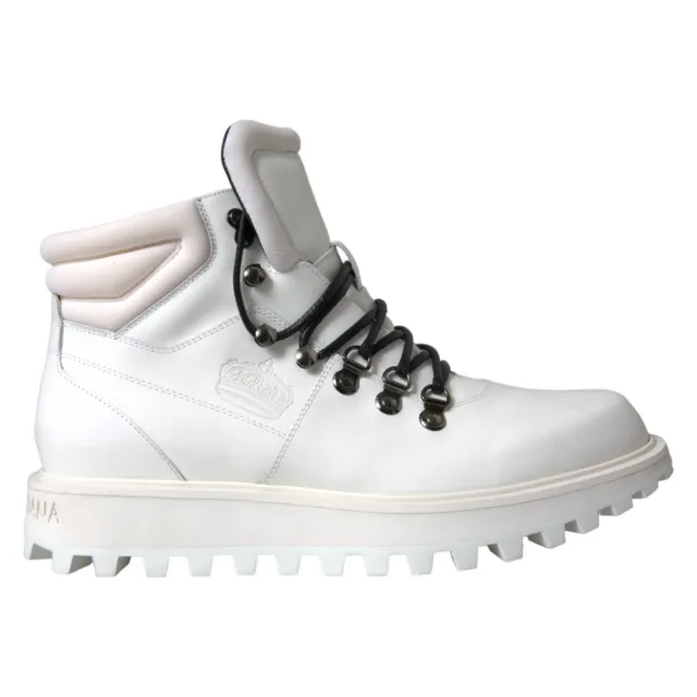 DOLCE & GABBANA Shoes Ankle Boots White Vulcano Trekking EU40.5 / US7.5 1400usd