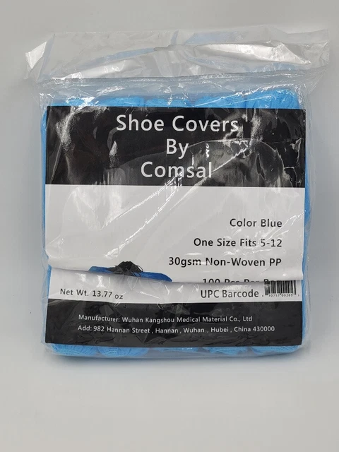Shoe Covers By Comsal 100Pc One size Fits 5-12