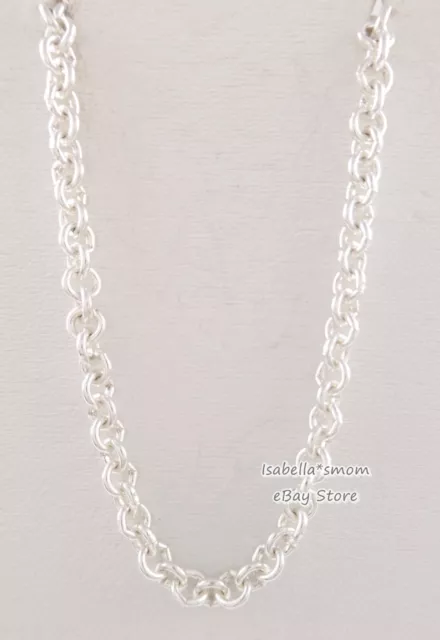 ROLO CHAIN Authentic PANDORA Silver LOGO Necklace 399260C00-60 (17.7") NEW!