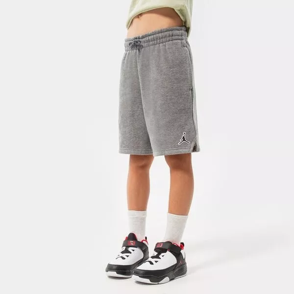 Jordan Boy's Essentials Shorts (Big Kids) Carbon Heather Size XL