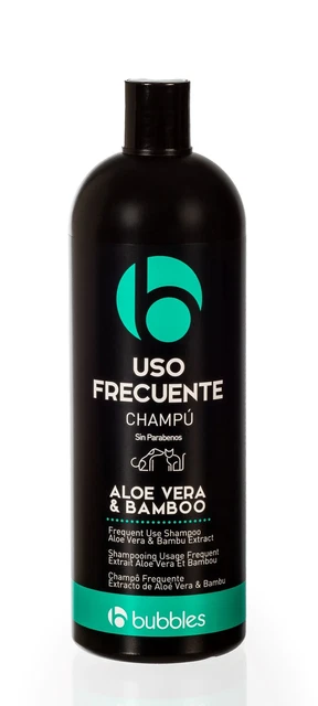 Champú de cuidado para perro Bubbles® con aloe vera y bambú 1000 ml (24,95 EUR/l)
