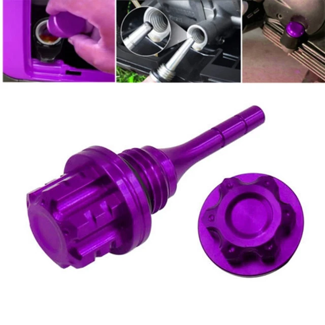 MOTO POUR HUILE Moteur Jauge Bouchon Bouchon En Alliage D'aluminium