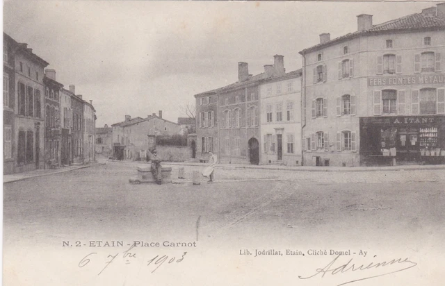 CPA 55 ETAIN Place Carnot Precursor Card