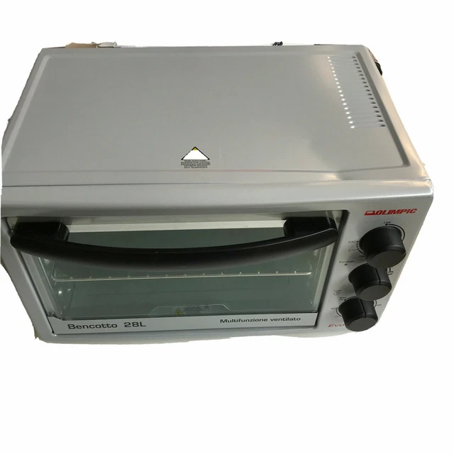 Forno Olimpic 28l Multifunzione Ventilato Capacità Per Pizza 31cm N.158