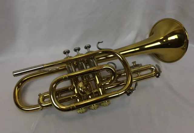 Used Bundy Student Cornet with Case and Mouthpiece